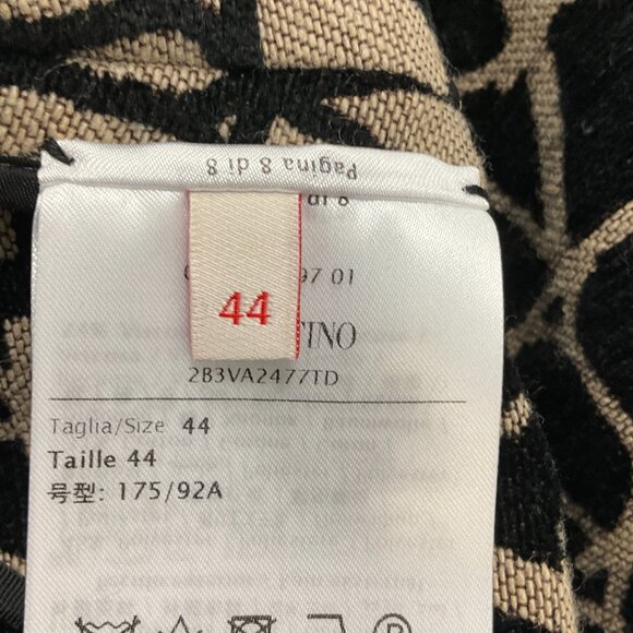 Valentino Beige / Black / Brown 2022 Iconograph Iconographe Leather Trimmed Logo - Picture 5 of 5